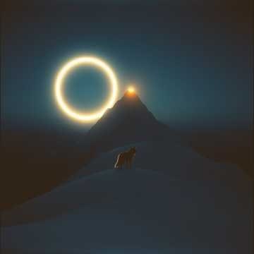 Fire Loop over Snow
